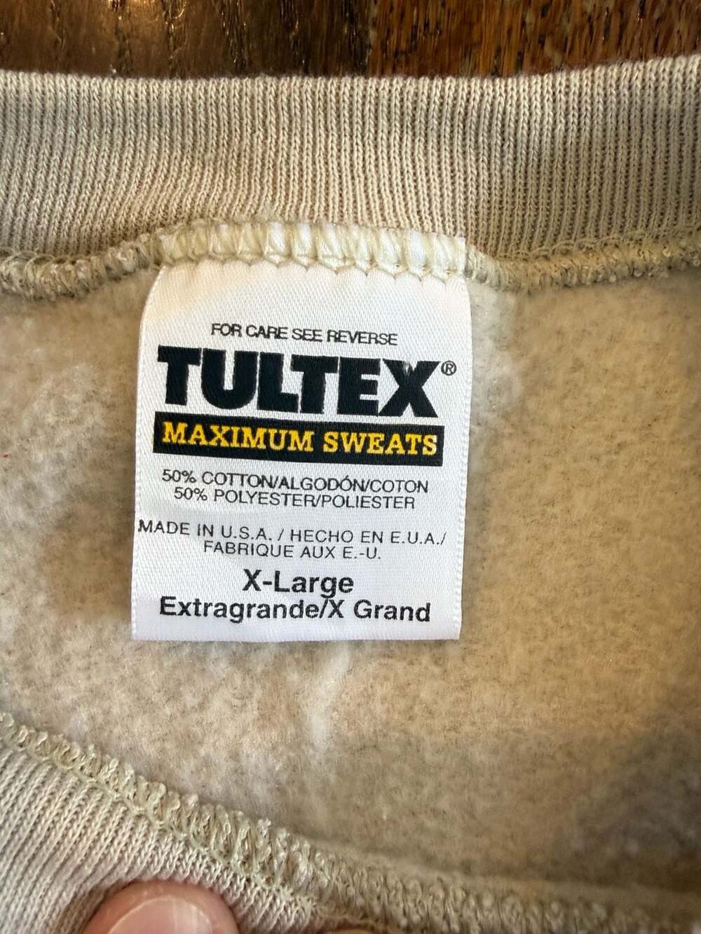 Vintage Tultex American Wetlands Virginia Embroidered Sweatshirt XL - Picture 3 of 4